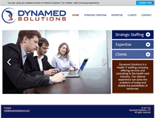Tablet Screenshot of dynamedsolutions.com
